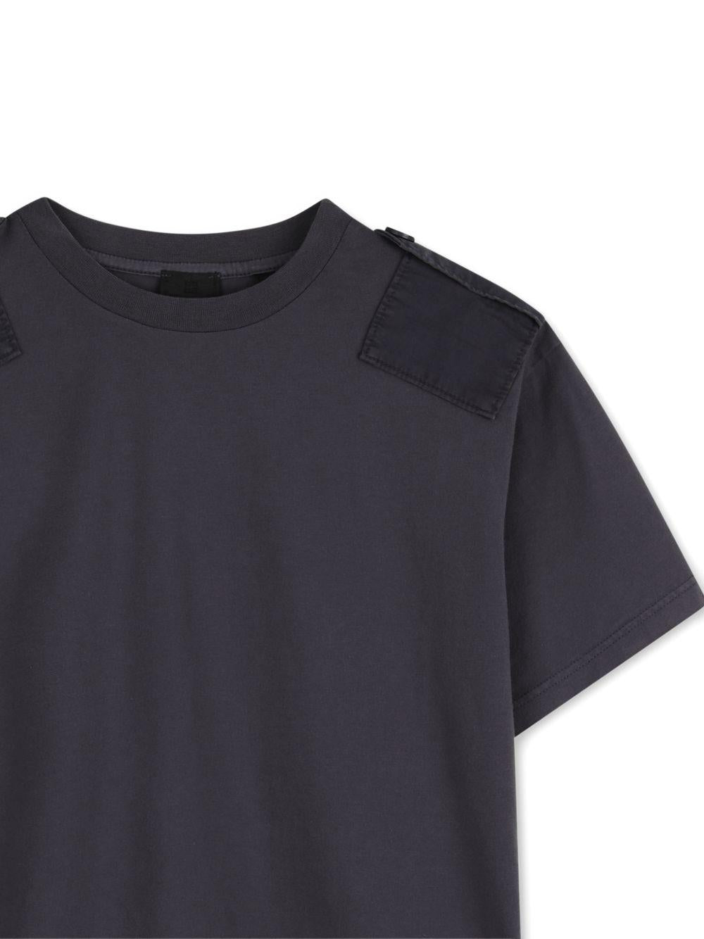 T-shirt per bambino Givenchy Kids blu con applicazioni H31116 061 GIVENCHY KIDS 