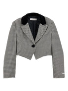 Giacca per bambina Monnalisa nero con motivo a quadri 71F101 6219 0150 MONNALISA 