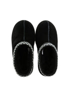 Slippers per bambina UGG Kids Tasman nero con cuciture a contrasto 1019066K BLK UGG 