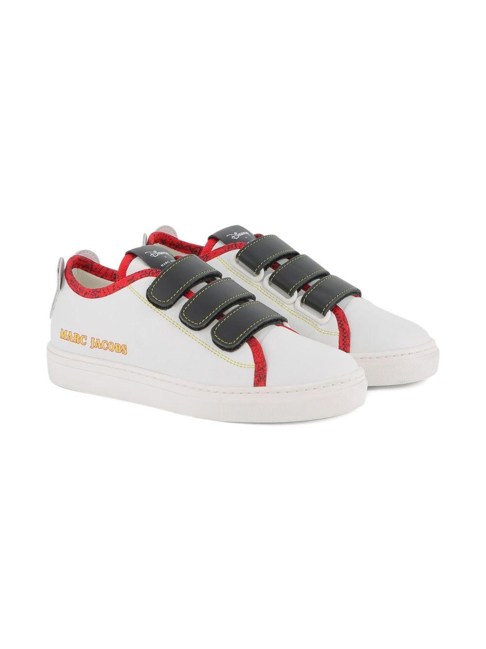 Sneakers per bambino Marc Jacobs x Disney Mickey Mouse bianche con chiusura a strappo W60674 10P THE MARC JACOBS KIDS 