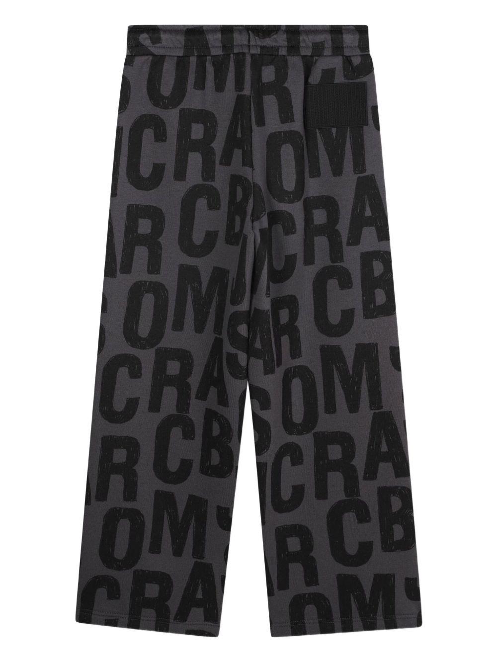 Pantaloni sportivi per bambino Marc Jacobs Kids grigi con Jumbled Logo W60647 075 THE MARC JACOBS KIDS 