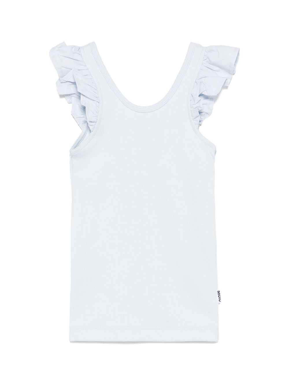 Top per bambina Molo azzurro con ruches e scollo ampio 2S25A106 5467 MOLO 