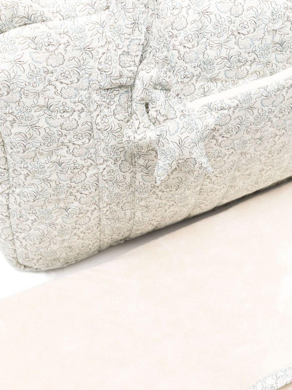 Borsa fasciatoio per neonati Bonpoint grigio con stampa floreale W05OBAW00002 514 BONPOINT 