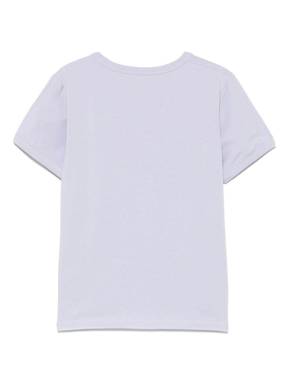 Maglietta per bambina Mini Rodini lilla con stampa grafica 2562013845 PURPLE MINI RODINI 