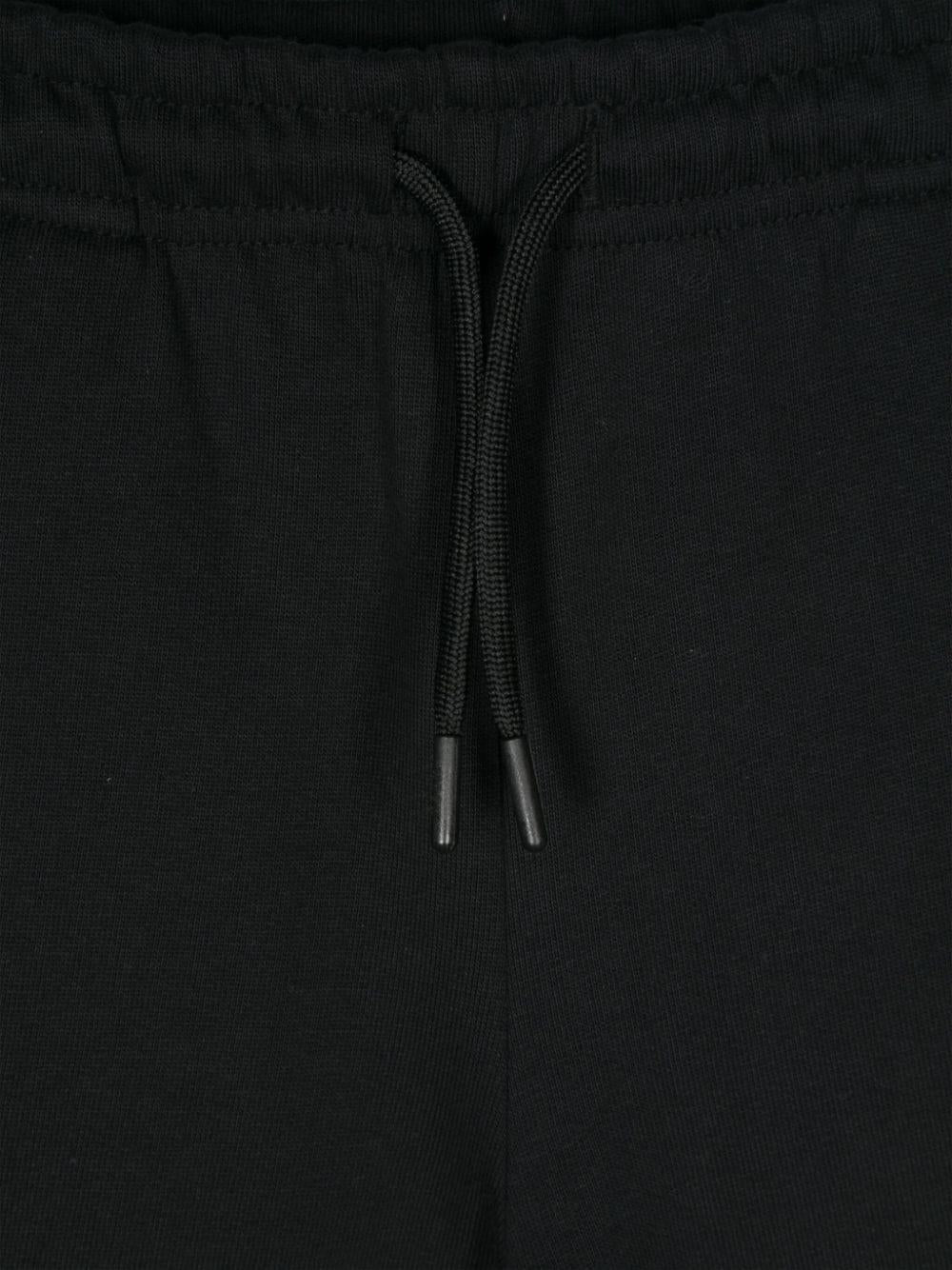 Pantaloni da tuta per bambino MSGM Kids nero con stampa logo F4MSJUFP062 110 MSGM KIDS 