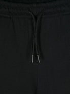 Pantaloni da tuta per bambino MSGM Kids nero con stampa logo F4MSJUFP062 110 MSGM KIDS 