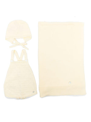 Paz Rodriguez yellow knitted baby bodysuit