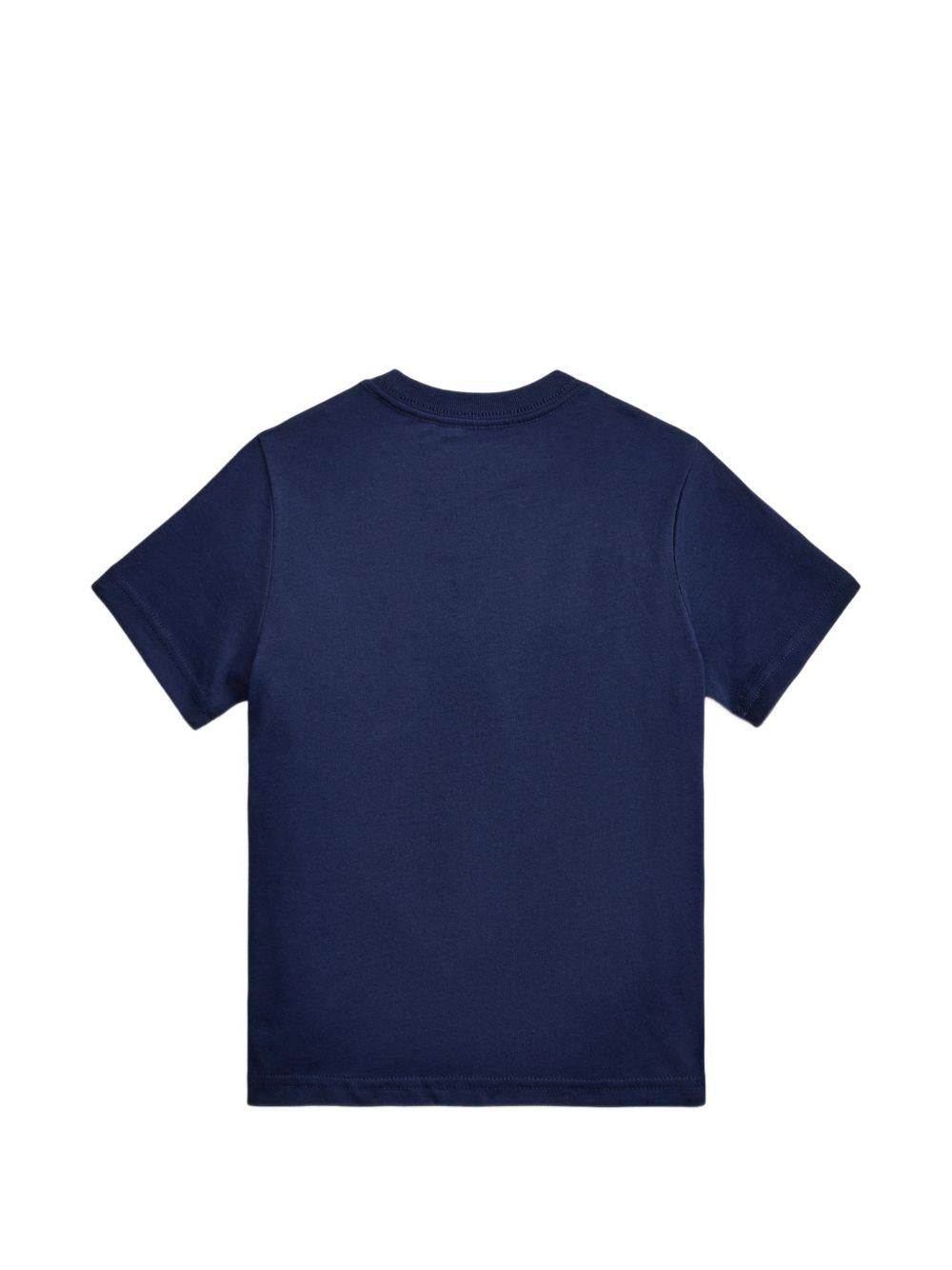 T-shirt per bambino Polo Ralph Lauren Kids blu con stampa Polo Bear 322A12428 001 Ralph Lauren kids 
