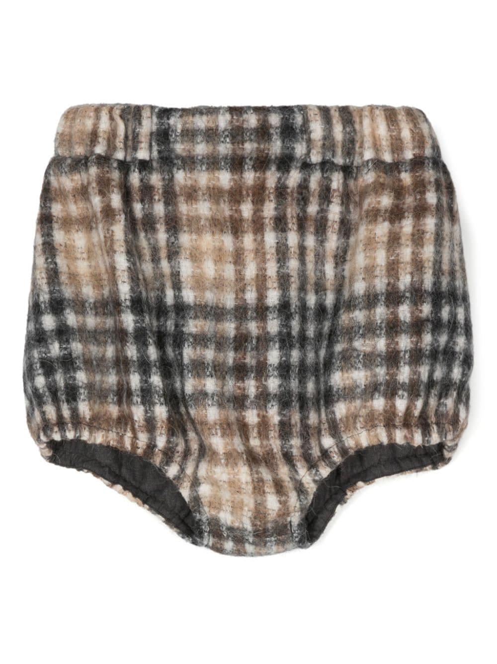 Shorts per bambina Douuod Kids a quadri con effetto pettinato DV6B09 E0195 119GR DOUUOD 