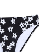 Set due pezzi bikini per bambina The Marc Jacobs Kids nero con stampa fiori W60758 09B THE MARC JACOBS KIDS 