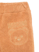 Tuta sportiva per neonato Moschino Kids beige con logo sul petto MUK04TLIA21 20121 MOSCHINO KIDS 