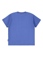 T-shirt per bambino Molo blu con stampa grafica smiley 1W25A205 5526 MOLO 
