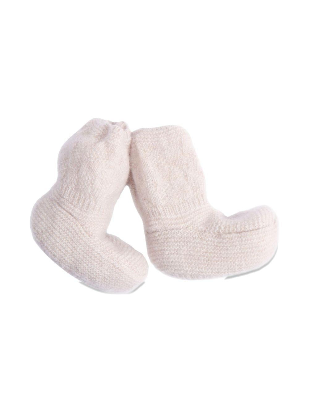 Scarpine primi passi per neonati Paz Rodriguez bianchi con lavorazione a maglia 018-113167 64 H109 PaZ RODRIGUEZ 