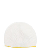 Berretto per neonati Gensami Kids bianco con finiture testurizzate CAP-APE-WE OFF WHITE GENSAMI 
