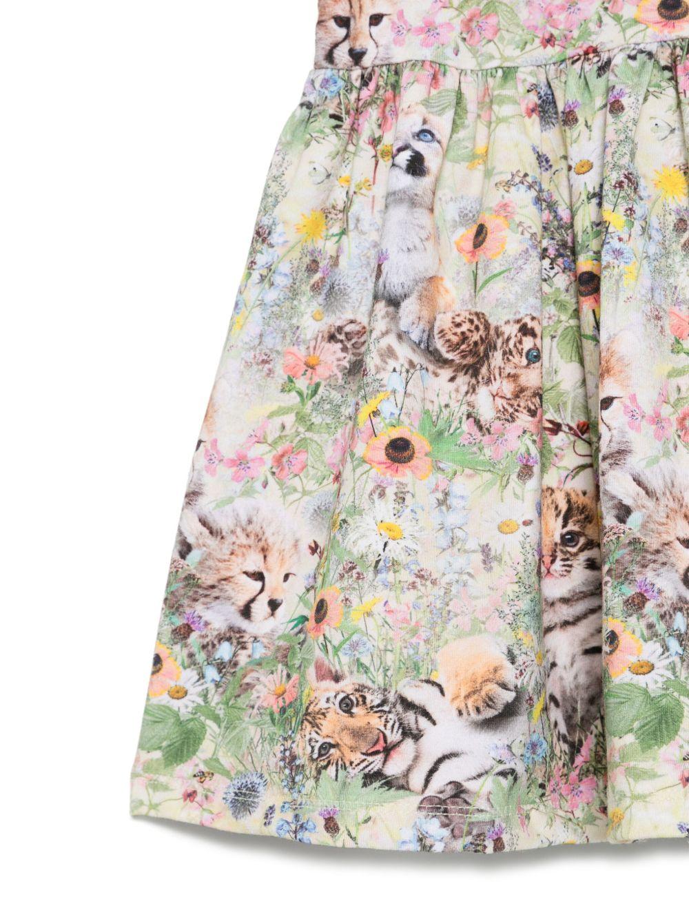 Abito Channi per neonata Molo multicolor con fiori 4S25E116 9278 MOLO 