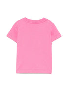 T-shirt per neonata Moschino Kids fucsia con stampa Teddy Bear MUM04CLAA02 50533 MOSCHINO KIDS 