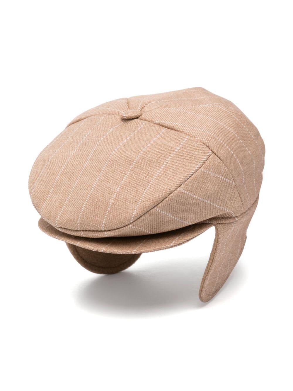 Cappello baker boy tartan per bambino Colorichiari beige con tesa curva MN9278474739 23 COLORICHIARI 