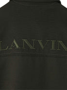 Abito per bambina Lanvin Enfant nero con ricamo con logo N30268 U60 LANVIN 
