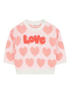 Set maglione e pantaloni per neonata Billieblush rosa con motivo a cuori U21256 121 BILLIEBLUSH 