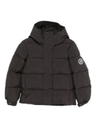 Giubbotto per bambino Save The Duck Kids marrone con applicazione con logo P31888B LEAF21 40009 SAVE THE DUCK KIDS 