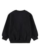 Felpa per bambino Molo nero con stampa smile 6W25J214 9743 MOLO 