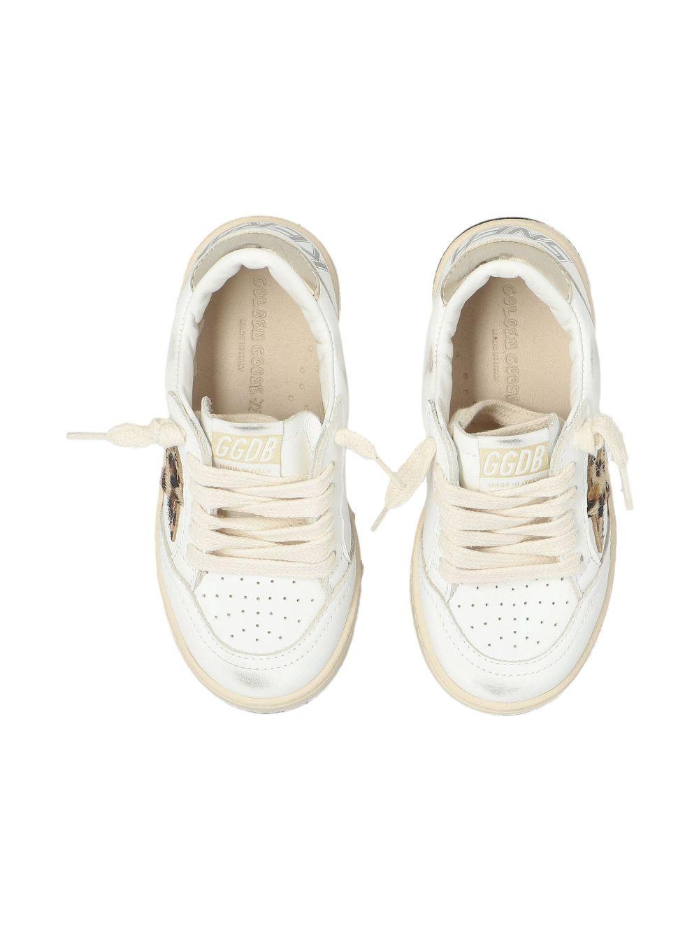 Sneakers Ballstar per bambino Golden Goose Kids bianche con applicazione a stella F00439F008047 12380 GOLDEN GOOSE KIDS 