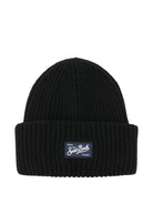 Berretto per bambino MC2 Saint Barth Kids nero con toppa con logo BRR0001 02298I MC2 ST. BARTH KIDS 