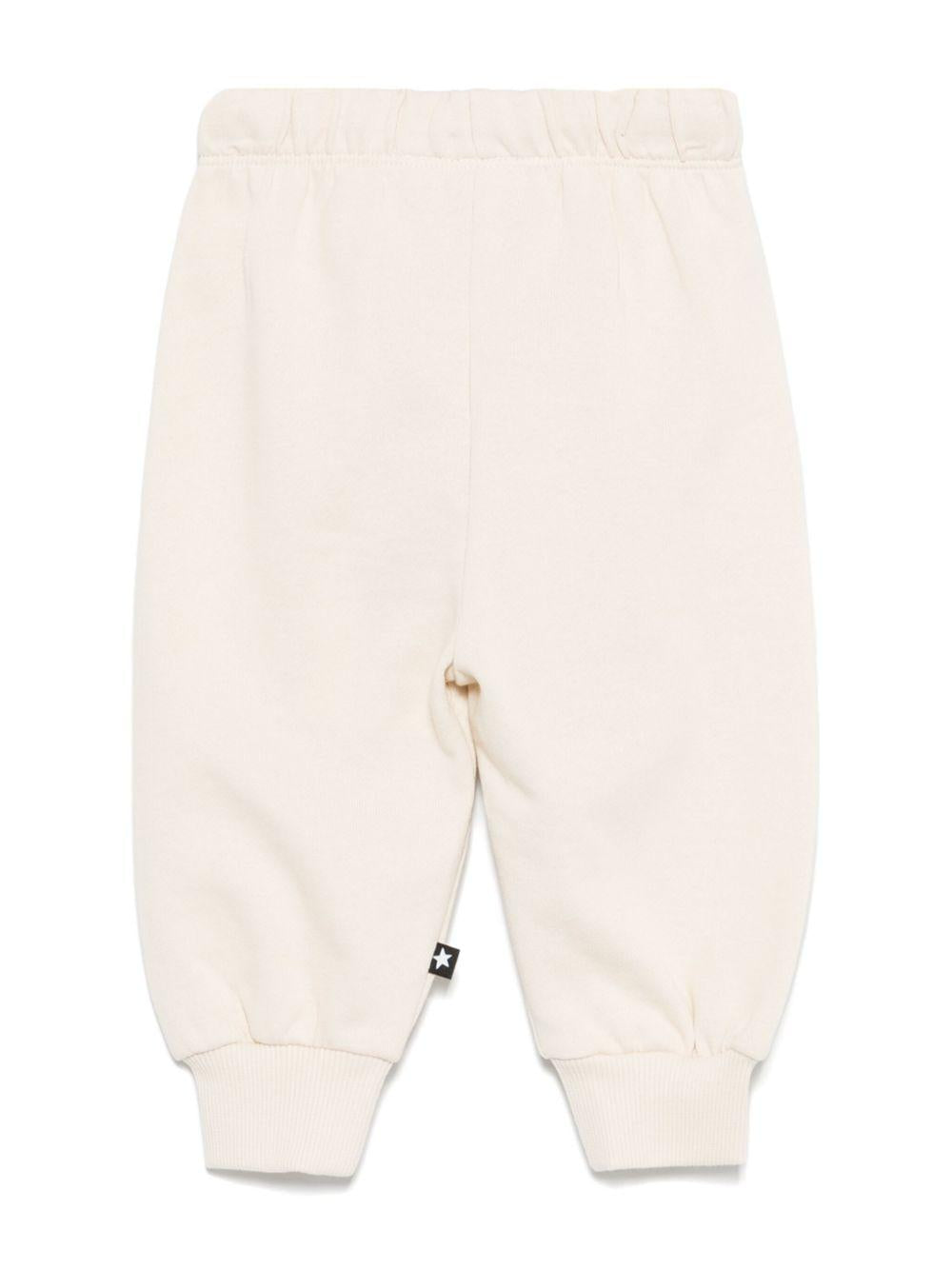 Pantaloni sportivi per neonato Molo Simeon beige con motivo smiley 6S25I206 8894 MOLO 