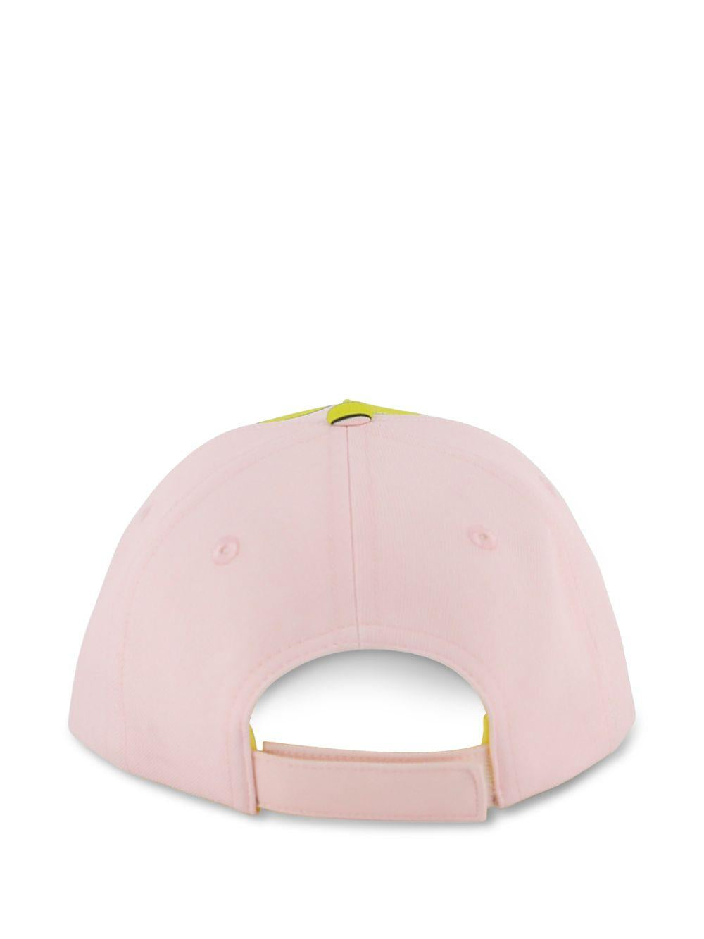 Cappello per bambina The Marc Jacobs Kids x Mickey Mouse rosa con stampa palline da tennis W60840 475 THE MARC JACOBS KIDS 