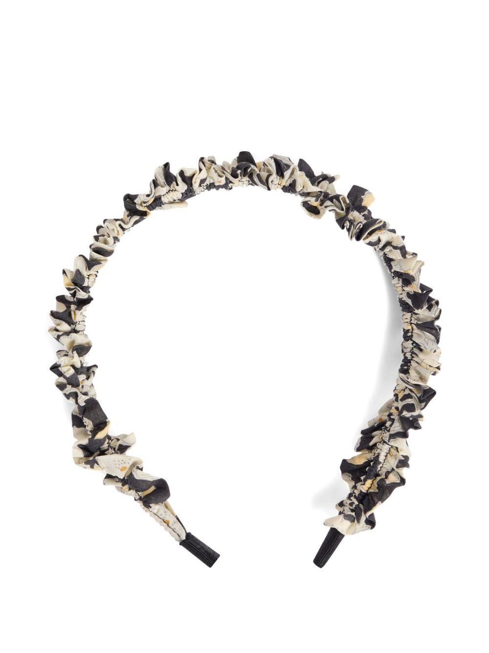 Cerchietto per bambina Bonpoint beige con ruches P05GHAW00002 599 BONPOINT 