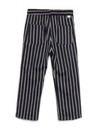 Pantaloni a righe per bambino Paolo Pecora Kids blu con coulisse elasticizzata PP4027 BLU PAOLO PECORA KIDS 