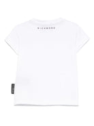 T-shirt per neonato John Richmond Junior bianco con logo RIP25070TS WHITE JOHN RICHMOND JUNIOR 