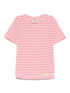 T-shirt per bambina Scotch & Soda Kids rosa a righe 179362 650 SCOTCH&SODA 