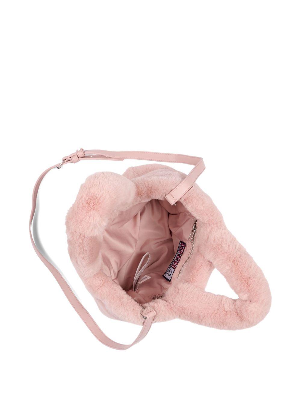 Borsa Mini Vanity per bambina MC2 Saint Barth Kids rosa con logo ricamato a contrasto VAMI021 00293I MC2 ST. BARTH KIDS 