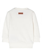 Felpa con stampa TIA24080FENB OFF-WHITE TRUSSARDI JUNIOR 
