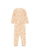 Tutina per neonata Mini Rodini beige con stampa animalier 1100029613 BEIGE MINI RODINI 