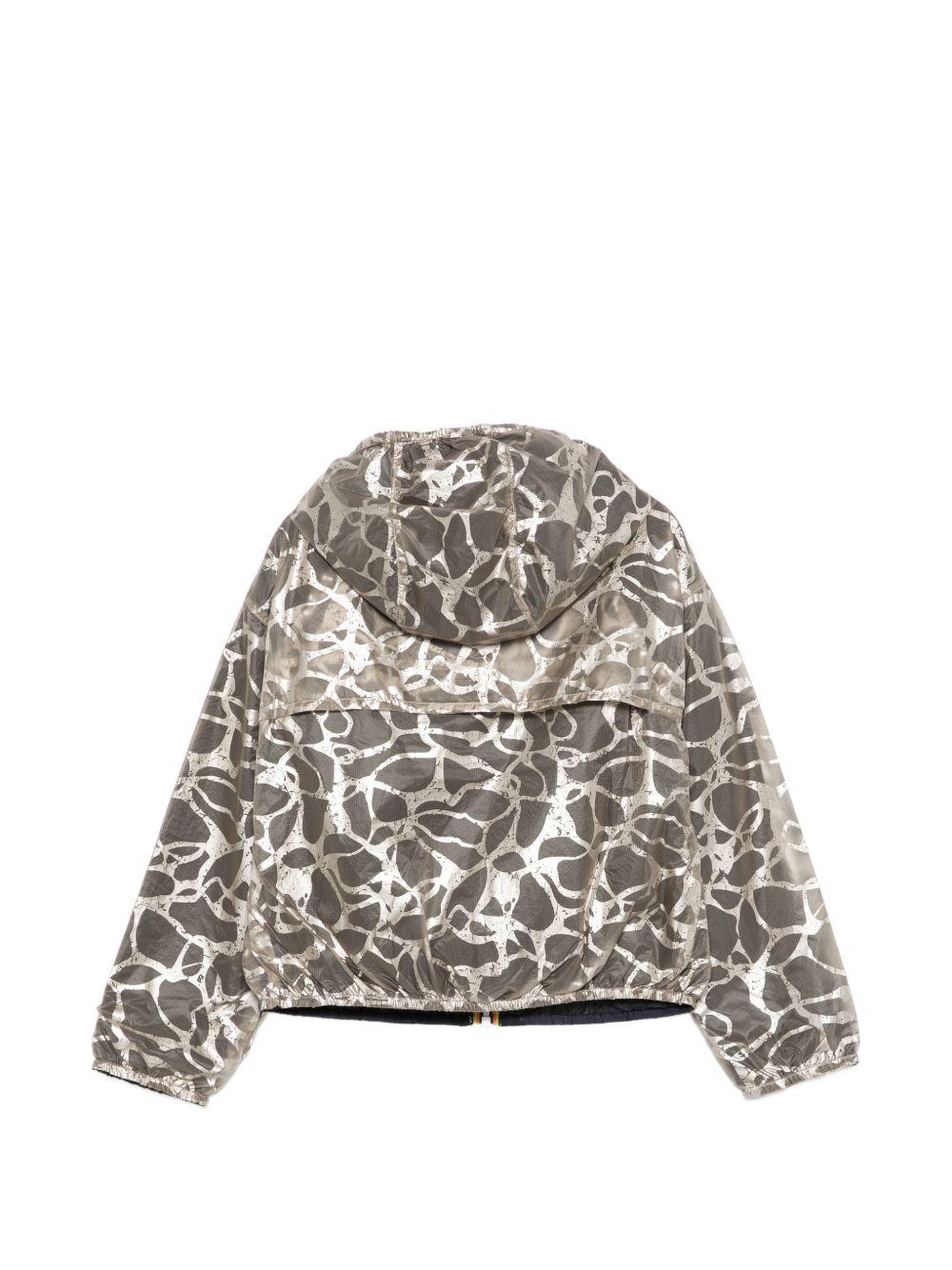 Giacca per bambini K Way Kids multicolore con stampa grafica all-over K5135YW C67 K-WAY KIDS 