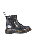 Stivali per bambina Dr. Martens Kids neri con effetto glitter 41435001 1460 Dr martens kids 