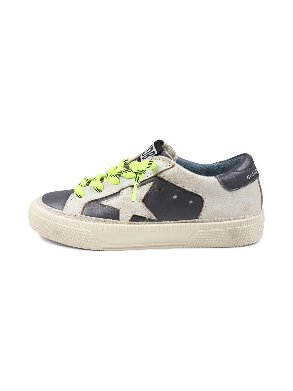 Sneakers per bambino Golden Goose Kids in pelle blu con chiusura con lacci F00715F006774 10357 GOLDEN GOOSE KIDS 