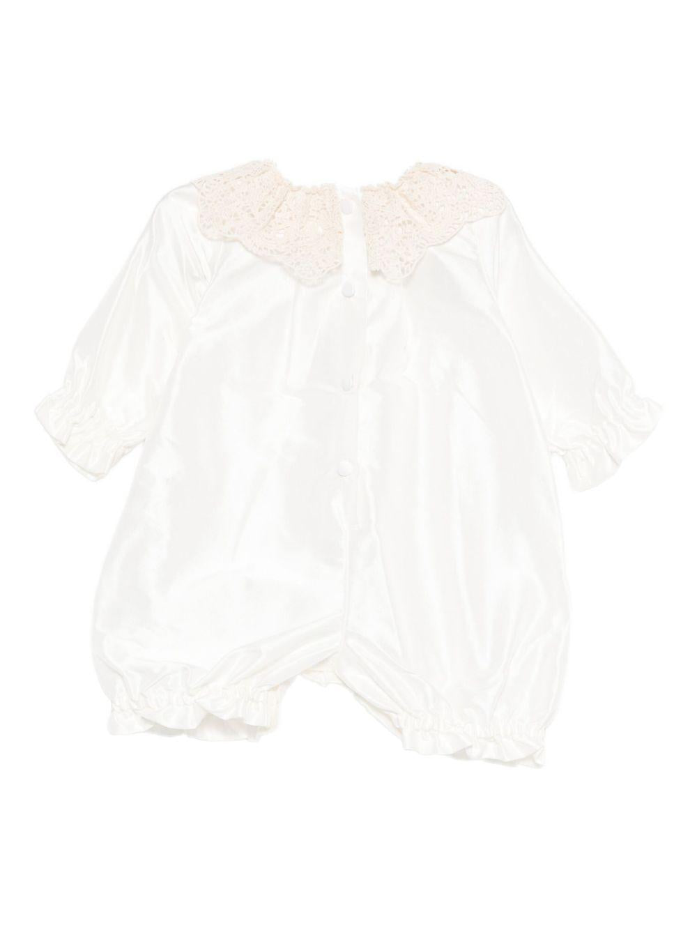 Tutina Gemma per neonata Jesurum Baby bianca con colletto in pizzo GEMMA VAR.32 JESURUM 