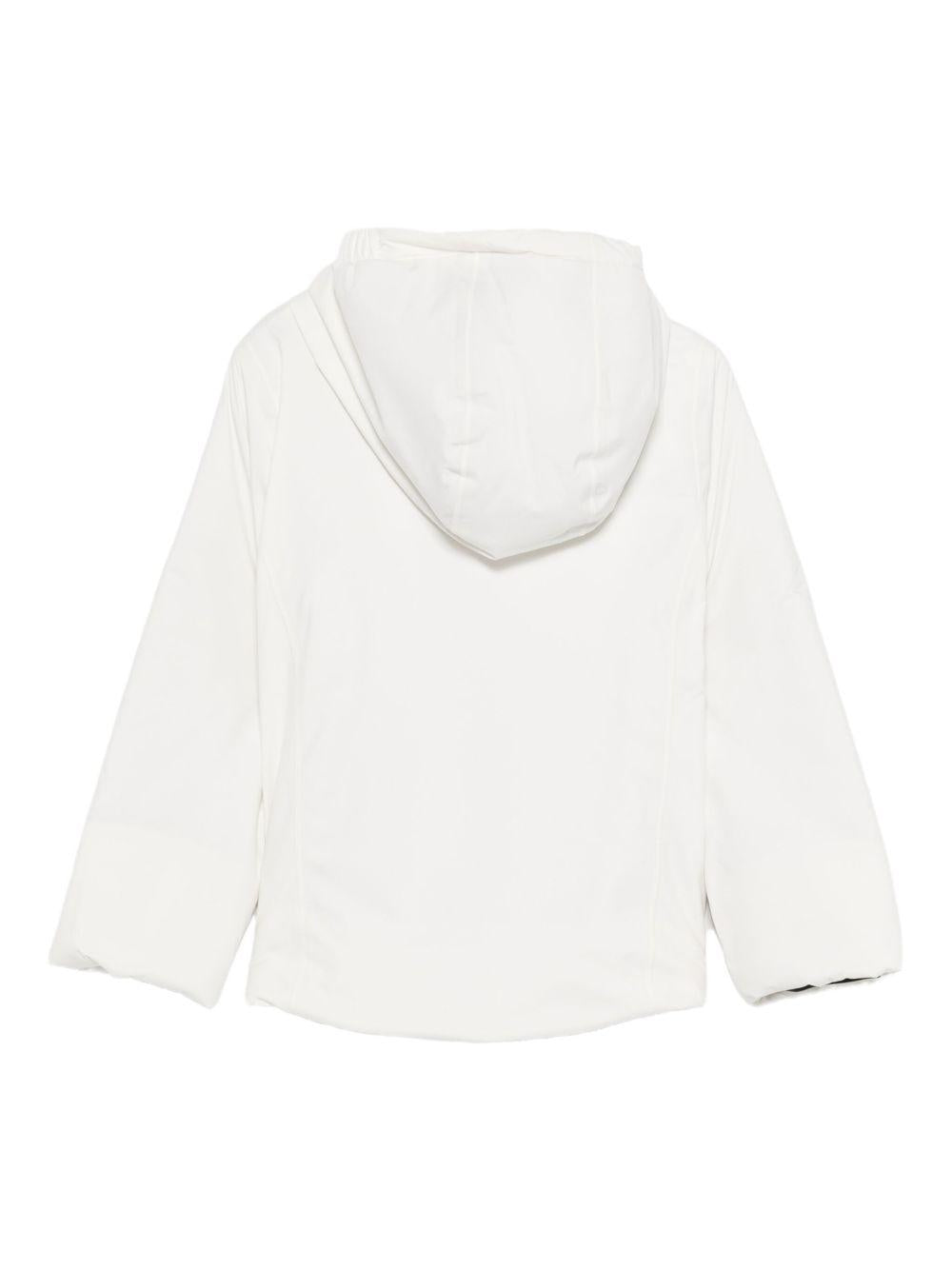 Giubbino per bambina K-Way Kids bianco con applicazione logo sul davanti K4137WW ASG K-WAY KIDS 