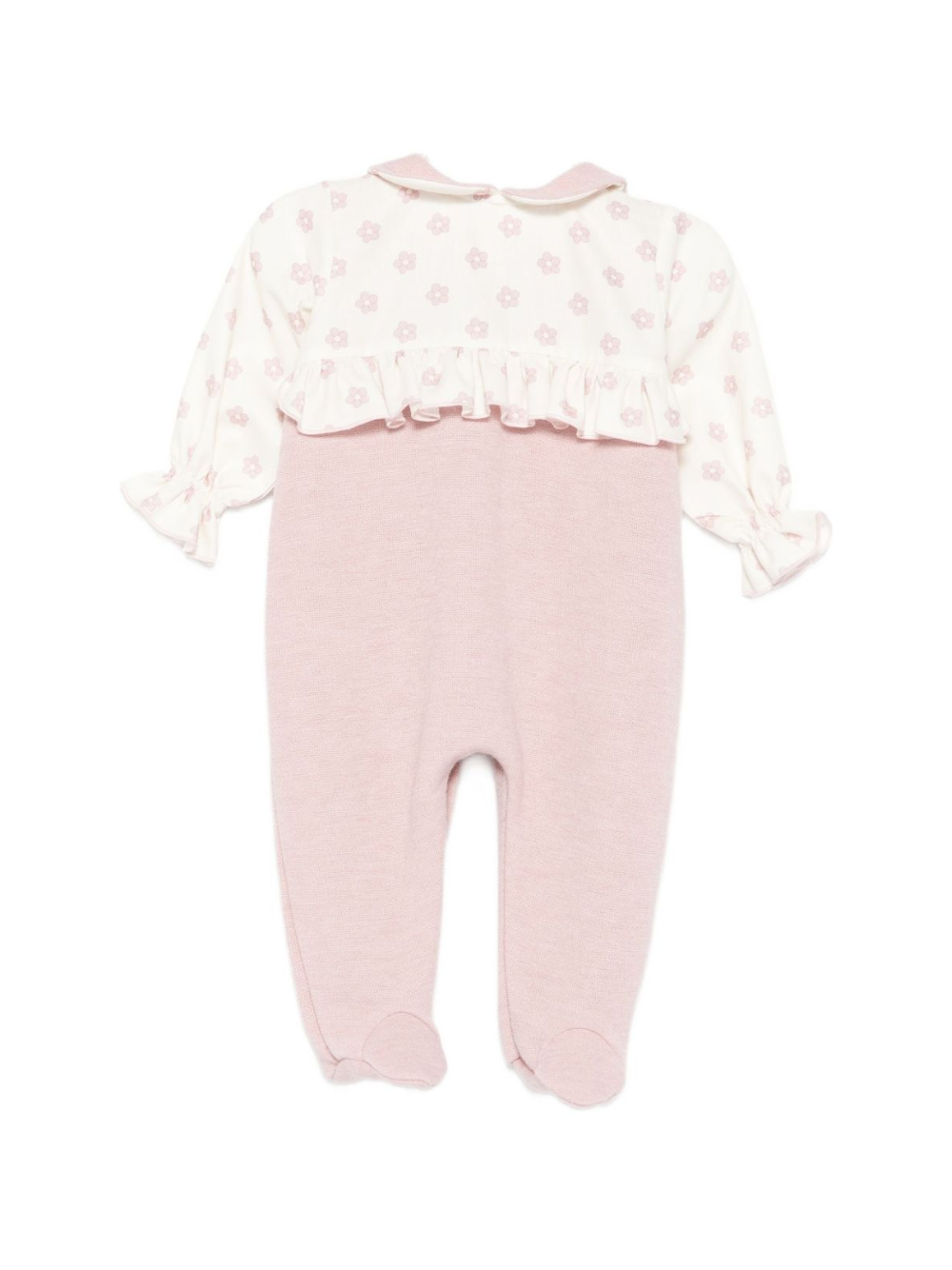 Tutina per neonata La Stupenderia rosa con stampa floreale 1TBTT08 M48 LA STUPENDERIA 