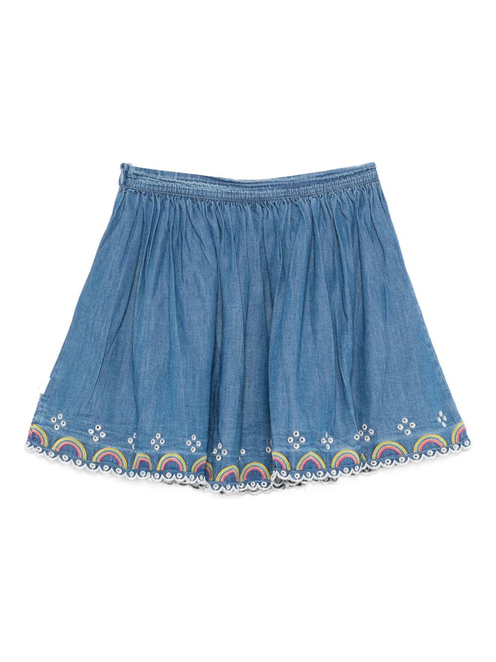 Gonna per bambina Molo denim con dettagli traforati 2S26D111 9844 MOLO 