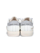 Sneakers per bambina Golden Goose Kids May bianco con dettaglio glitter F00112F006089 10449 GOLDEN GOOSE KIDS 