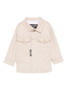 Giacca per neonato Balmain Kids beige con colletto a punta BY2507 G0197 107 BALMAIN KIDS 