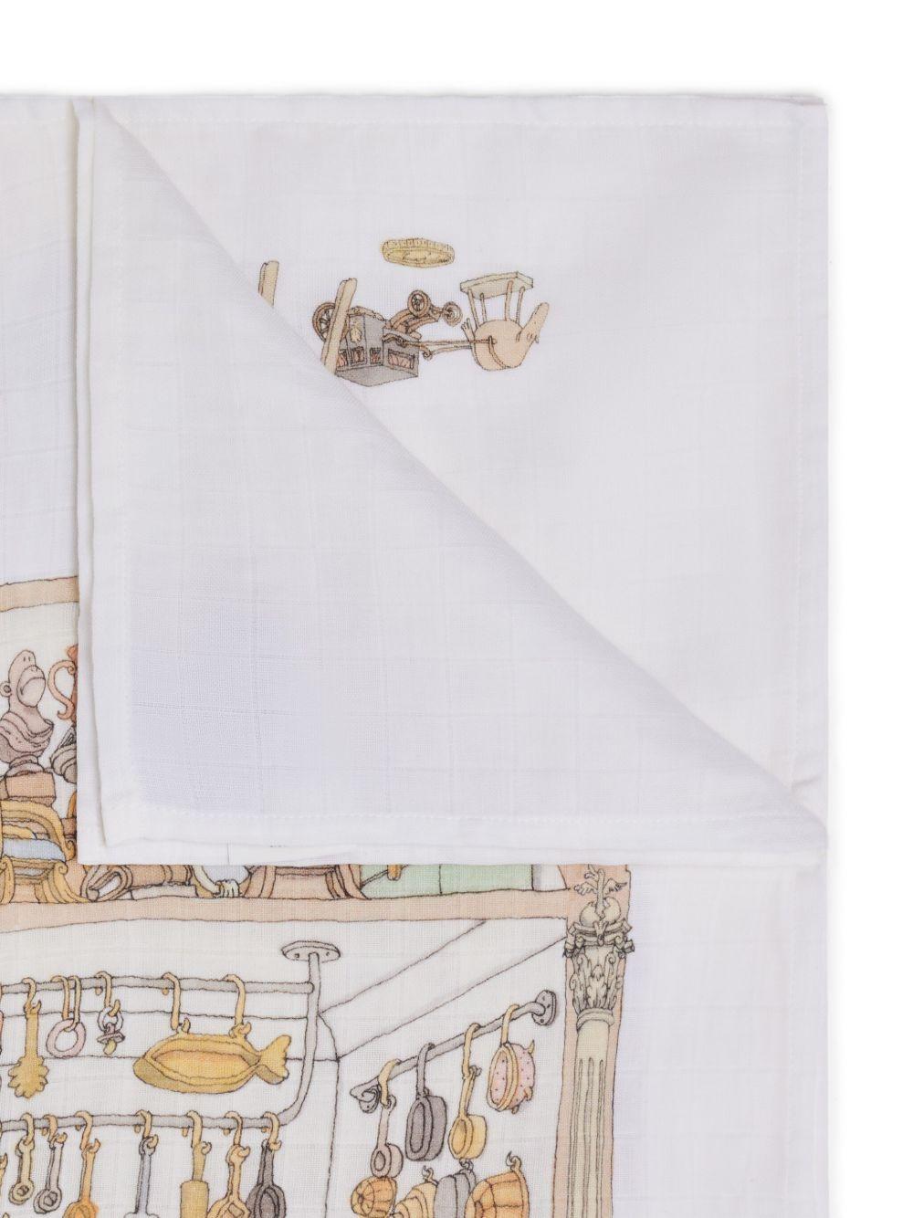 Coperta per neonati Atelier Choux multicolore con stampa illustrazione CA-CQ-DOH O-U ATELIER CHOUX PARIS 