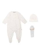 Set tutina cappellino biberon e lenzuola da culla per neonato Bonpoint bianco con tessuto in twill PERZKID00011 002 BONPOINT 