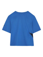 T-shirt per bambino Marc Jacobs Kids blu con stampa logo sul davanti W60637 872 THE MARC JACOBS KIDS 