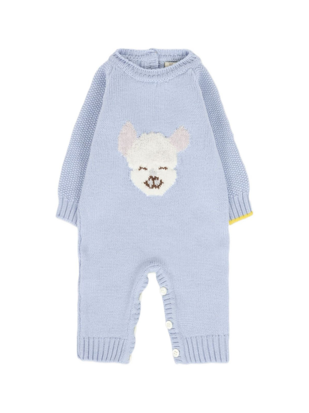 Tuta intera per neonato Gensami kids blu con applicazione TU-ALP-WE SKY BLUE GENSAMI 