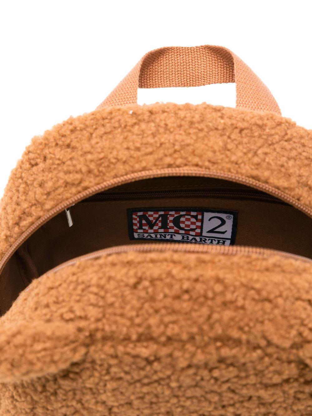 Zaino per bambini MC2 Saint Barth Kids marrone con design Teddy Bear PLU0002 01697I MC2 ST. BARTH KIDS 